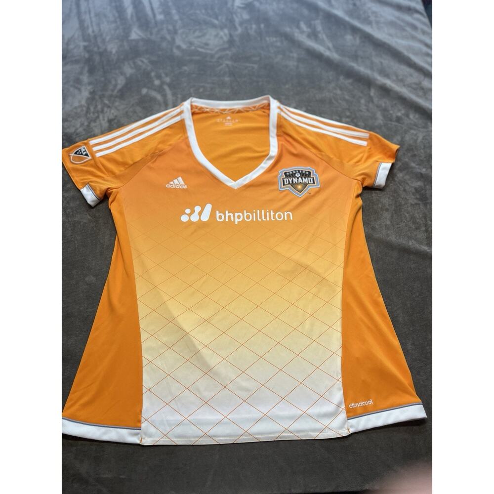 ADIDAS‎ MLS Houston Dynamo Primary Jersey Orange White Women’s XL
